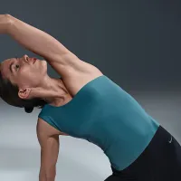 Nike Zenvy женская Dri-FIT Asymmetrical Tank Top синий