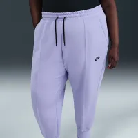 Nike Sportswear Tech Fleece женская Mid-Rise Joggers (большие размеры) цвет фиолетовый