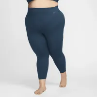 Nike Zenvy жіноча Gentle-Support З високою талією 7/8 лосіни (великі розміри) блакитний