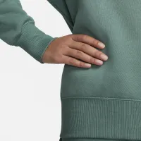 Nike Sportswear Phoenix Fleece женская оверсайз Crew-Neck свитшот цвет зеленый