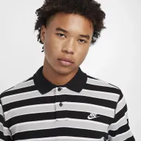 Nike Club мужские Long-Sleeve Striped Polo цвет черный