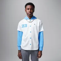 Nike Jordan Big детские Hooded Jumpman Baseball Pullover цвет белый