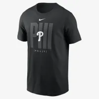 Philadelphia Phillies Fashion Local мужские Nike MLB футболка цвет черный