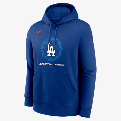 Los Angeles Dodgers 2025 MLB World Tour Tokyo Series Local Logo Club чоловічі Nike MLB Pullover Толстовка з капюшоном блакитний