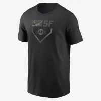 San Francisco Giants Camo мужские Nike MLB футболка цвет черный