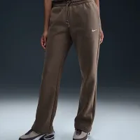 Nike Sportswear Phoenix Fleece женская Mid-Rise Open-Hem Pants цвет коричневый