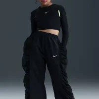 Nike Sportswear Girls' Woven Pants колір чорний