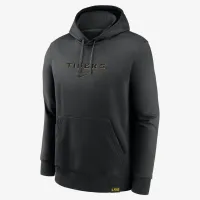 LSU Tigers Statement Wordmark Lockup Heavyweight мужские Nike College Pullover Толстовка с капюшоном цвет черный