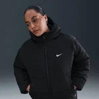 Nike Sportswear Classic женская Therma-FIT Loose Matte Puffer (большие размеры) цвет черный