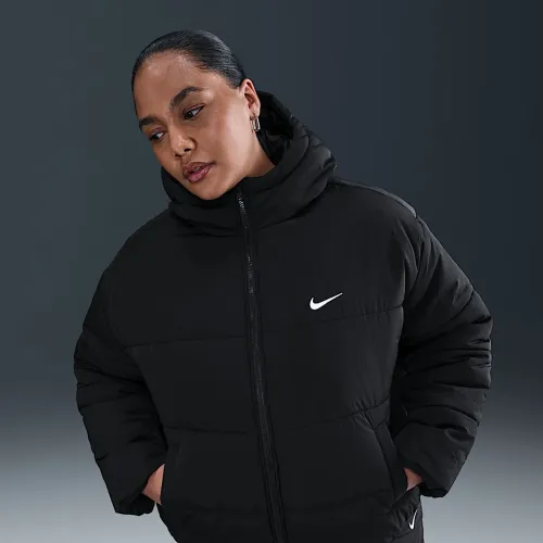 Nike Sportswear Classic женская Therma-FIT Loose Matte Puffer (большие размеры) цвет черный