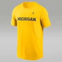 Nike Michigan Wolverines Primetime Wordmark чоловічі Jordan College футболка Yellow