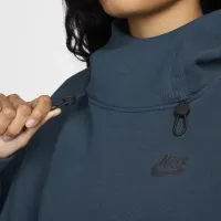 Nike Sportswear Tech Fleece женская оверсайз Толстовка с капюшоном синий