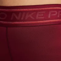 Nike Pro Girls' Dri-FIT Mid-Rise лосіни колір червоний