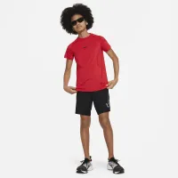 Nike Pro Big детские (для мальчиков) Dri-FIT Short-Sleeve Top цвет красный