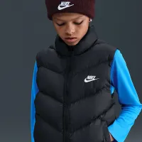 Nike Sportswear All Day Play Big детские Therma-FIT Loose-Fit Puffer Vest цвет черный