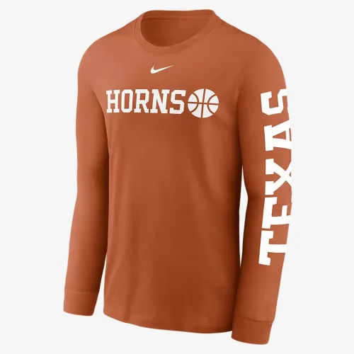 Texas Longhorns баскетбольні Icon чоловічі Nike College Long-Sleeve футболка Orange
