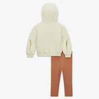 Nike Shine Full-Zip and лосины набор Baby 2-Piece Толстовка с капюшоном набор цвет коричневый
