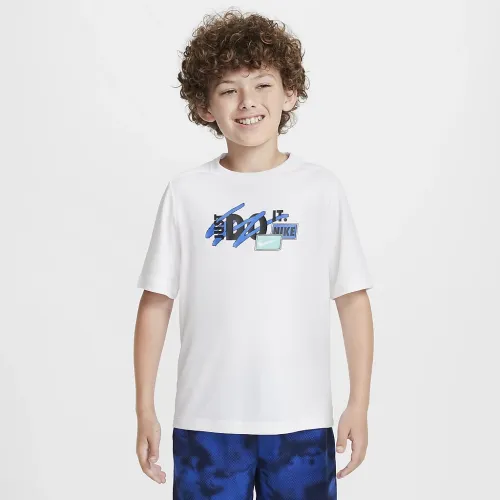 Nike Multi Big детские (для мальчиков) Dri-FIT Top цвет белый