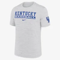 Kentucky Wildcats Velocity Baseball Wordmark Stack мужские Nike Dri-FIT College футболка цвет белый
