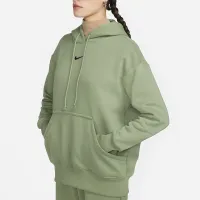 Nike Sportswear Phoenix Fleece жіноча оверсайз Pullover Толстовка з капюшоном колір зелений