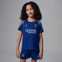 Nike Paris Saint-Germain 2025 Stadium Fourth Little дитячі Jordan Soccer Replica 3-Piece Kit блакитний