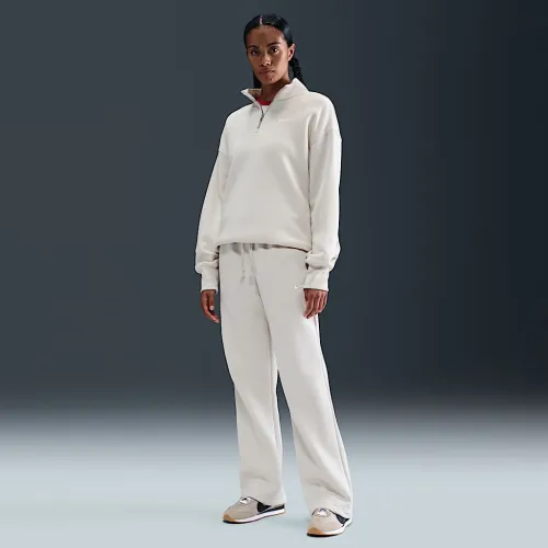 Nike Sportswear Phoenix Fleece женская Mid-Rise Open-Hem Pants цвет коричневый