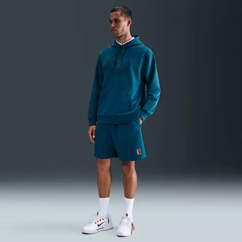 NikeCourt Heritage чоловічі Dri-FIT Fleece Tennis шорти блакитний