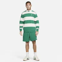 Nike Club Fleece чоловічі Striped Heavyweight French Terry Crew колір зелений