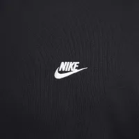 Nike Club Fleece мужские оверсайз French Terry Pullover Толстовка с капюшоном цвет черный