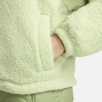 Nike Sportswear женская Collaцвет красный High-Pile Fleece Куртка цвет зеленый