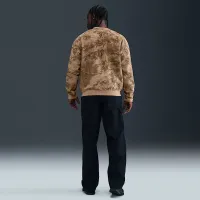 Nike Solo Swoosh чоловічі Fleece Crew колір коричневий