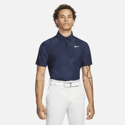 Nike Dri-FIT ADV Tour чоловічі Camo для гольфу Polo блакитний