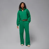 Nike Jordan Brooklyn Fleece жіноча 1/4-Zip Top колір зелений