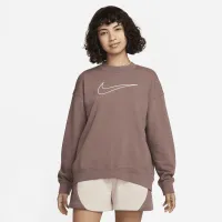 Nike Dri-FIT Get Fit жіноча з круглим вирізом світшот колір коричневий