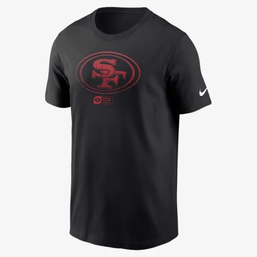 San Francisco 49ers Faded Essential мужские Nike NFL футболка цвет черный