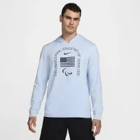 USA Restore чоловічі Nike Dri-FIT Yoga Lightweight Толстовка з капюшоном блакитний