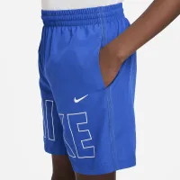 Nike Multi Big дитячі Woven тренувальні шорти блакитний