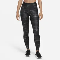 Nike One женская Mid-Rise Camo лосины цвет серый