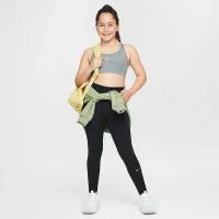 Nike Swoosh Big дитячі (Girls') Sports Bra (Extended Size) колір сірий