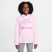 Nike Big детские волейбольные Pullover Толстовка с капюшоном Pink