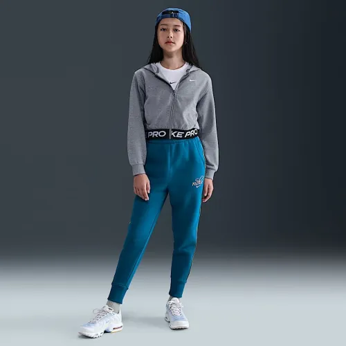Nike Sportswear Club Fleece Big детские (Girls') оверсайз Joggers синий