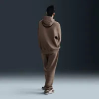 Nike Sportswear Phoenix Fleece жіноча оверсайз Pullover Толстовка з капюшоном колір коричневий