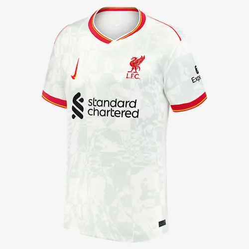 Mohamed Salah Liverpool 2024/25 Stadium Third чоловічі Nike Dri-FIT Soccer Jersey колір білий