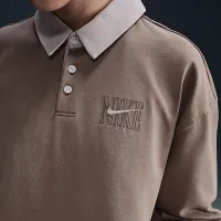 Nike Sportswear Essential женская оверсайз Long-Sleeve Polo цвет коричневый