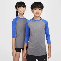 Nike Pro Big дитячі Dri-FIT 3/4-Sleeve Top блакитний