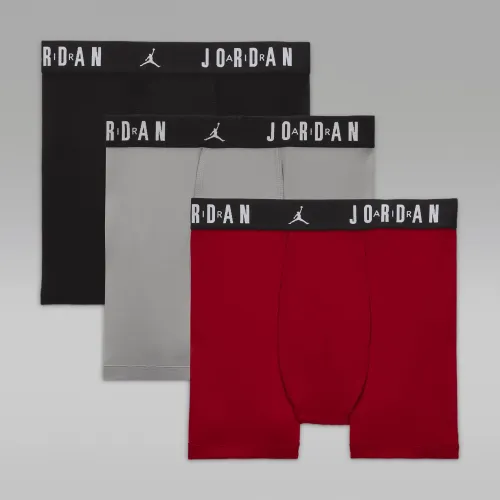 Nike Jordan Flight Dri-FIT Big дитячі Poly труси (3 пари) колір червоний