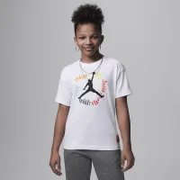 Nike Jordan Fuel Up, Cool Down Big дитячі Liquid Warp футболка колір білий