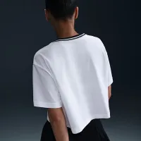 Nike Heritage женская Dri-FIT Short-Sleeve Cropped футболка цвет белый
