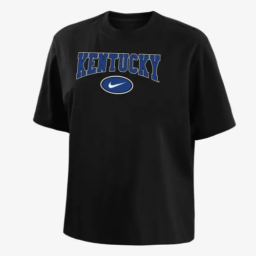 Kentucky женская Nike College Boxy футболка цвет черный