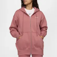 Nike Sportswear Phoenix Fleece женская оверсайз Full-Zip Толстовка с капюшоном Pink